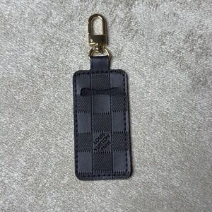 Lip Holder Luxury Black Design Monogram Gold Hardware Keychain Sold Separate